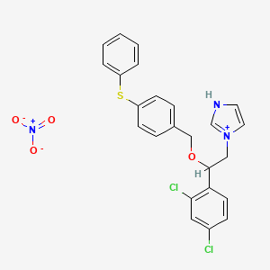 1-(2-(2,4-dichlorophenyl)-2-((4-(phenylthio)benzyl)oxy)ethyl)-1H-imidazol-3-ium nitrate