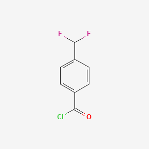 molecular formula C8H5ClF2O B1406238 4-(Difluoromethyl)benzoyl chloride CAS No. 1352755-21-5