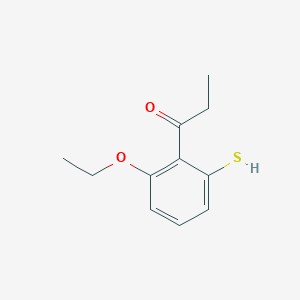 1-(2-Ethoxy-6-mercaptophenyl)propan-1-one