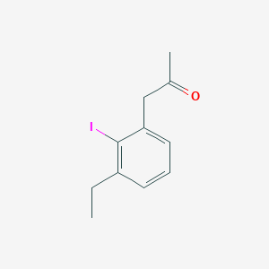 molecular formula C11H13IO B14062426 1-(3-Ethyl-2-iodophenyl)propan-2-one 