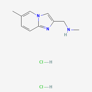 molecular formula C10H15Cl2N3 B14062505 Methyl-(6-methyl-imidazo[1,2-a]pyridin-2-ylmethyl)-amine dihydrochloride 