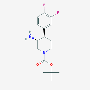 (3R,4R)-tert-butyl 3-amino-4-(3,4-difluorophenyl)piperidine-1-carboxylate