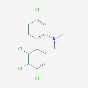 [5-Chloro-2-(2,3,4-trichlorocyclohexa-2,4-dienyl)-phenyl]-dimethyl-amine