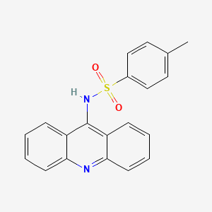 molecular formula C20H16N2O2S B14062599 N-(acridin-9-yl)-4-methylbenzenesulfonamide 