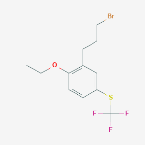 1-(3-Bromopropyl)-2-ethoxy-5-(trifluoromethylthio)benzene