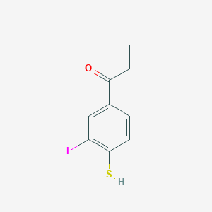 1-(3-Iodo-4-mercaptophenyl)propan-1-one