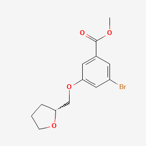 (R)-Methyl 3-bromo-5-((tetrahydrofuran-2-yl)methoxy)benzoate