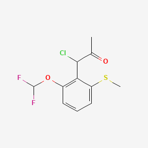 1-Chloro-1-(2-(difluoromethoxy)-6-(methylthio)phenyl)propan-2-one