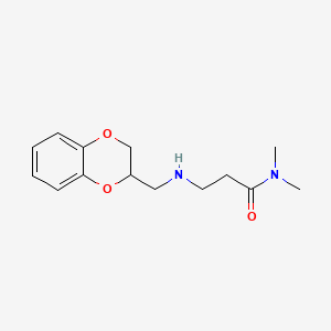 3-(((1,4-Benzodioxan-2-yl)methyl)amino)-N,N-dimethylpropionamide