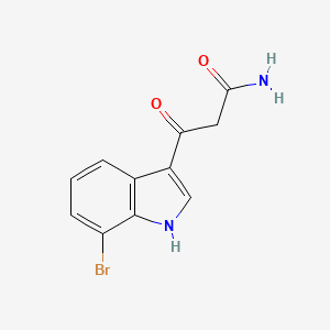 molecular formula C11H9BrN2O2 B1406276 3-(7-Bromo-1H-indol-3-yl)-3-oxopropanamide CAS No. 1774899-07-8