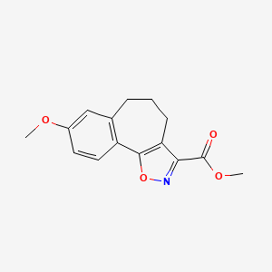 Methyl 8-methoxy-5,6-dihydro-4H-benzo[3,4]cyclohepta[1,2-d]isoxazole-3-carboxylate