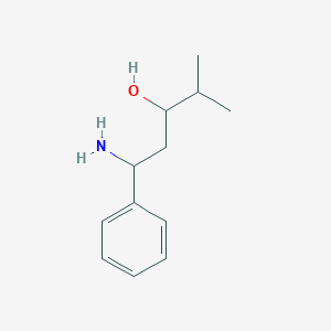 1-Amino-4-methyl-1-phenylpentan-3-ol