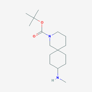 tert-Butyl 9-(methylamino)-2-azaspiro[5.5]undecane-2-carboxylate