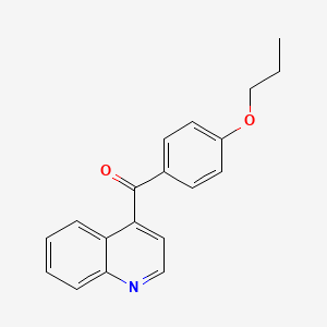 4-(4-Propoxybenzoyl)quinoline