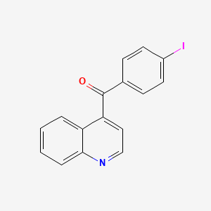 molecular formula C16H10INO B1406318 4-(4-Iodobenzoyl)quinoline CAS No. 1706435-87-1