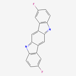 molecular formula C18H8F2N2 B1406329 2,8-Difluoroindolo[3,2-b]carbazole CAS No. 536757-95-6