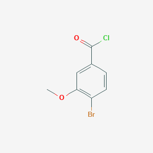 molecular formula C8H6BrClO2 B1406333 4-溴-3-甲氧基苯甲酰氯 CAS No. 56256-15-6