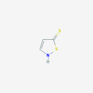 molecular formula C3H3NS2 B14063336 1,2-Thiazole-5(2H)-thione CAS No. 61006-10-8