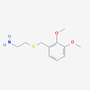 molecular formula C11H17NO2S B1406343 2-(2,3-二甲氧基苯甲硫基)乙胺 CAS No. 1147093-47-7