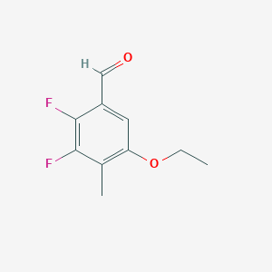 molecular formula C10H10F2O2 B1406351 5-Ethoxy-2,3-difluoro-4-methylbenzaldehyde CAS No. 1706446-37-8
