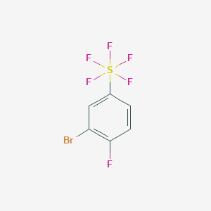 molecular formula C6H3BrF6S B1406353 2-Fluoro-5-(pentafluorosulfur)bromobenzene CAS No. 1706434-97-0