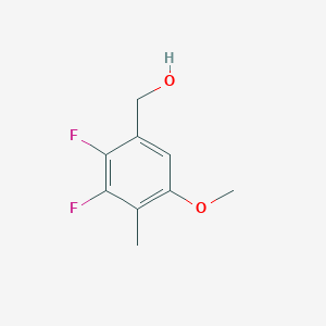 molecular formula C9H10F2O2 B1406358 2,3-二氟-5-甲氧基-4-甲基苄醇 CAS No. 1706461-15-5