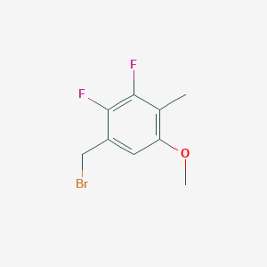 molecular formula C9H9BrF2O B1406359 2,3-二氟-5-甲氧基-4-甲基苄溴 CAS No. 1706430-78-5