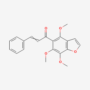 3-Phenyl-1-(4,6,7-trimethoxy-1-benzofuran-5-yl)prop-2-en-1-one