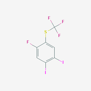 1,2-Diiodo-4-fluoro-5-(trifluoromethylthio)benzene