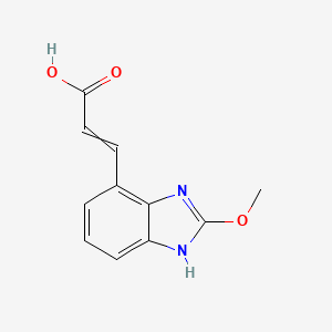 (E)-3-(2-Methoxy-1H-benzo[d]imidazol-7-yl)acrylic acid