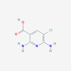 molecular formula C6H6ClN3O2 B1406366 2,6-二氨基-5-氯烟酸 CAS No. 465513-33-1