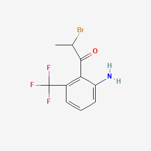 1-(2-Amino-6-(trifluoromethyl)phenyl)-2-bromopropan-1-one