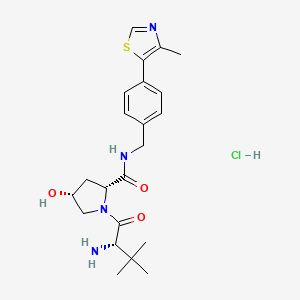 (2R,4R)-1-((S)-2-amino-3,3-dimethylbutanoyl)-4-hydroxy-N-(4-(4-methylthiazol-5-yl)benzyl)pyrrolidine-2-carboxamide hydrochloride