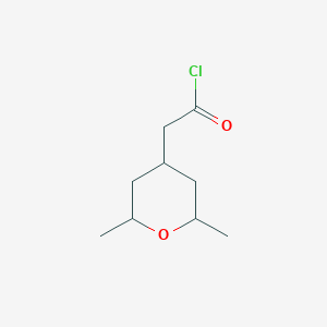 (2,6-Dimethyltetrahydro-2H-pyran-4-yl)acetyl chloride