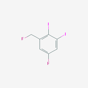 1,2-Diiodo-5-fluoro-3-(fluoromethyl)benzene