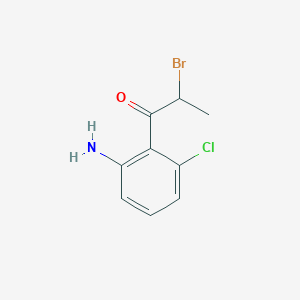 1-(2-Amino-6-chlorophenyl)-2-bromopropan-1-one