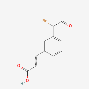 (E)-3-(3-(1-Bromo-2-oxopropyl)phenyl)acrylic acid