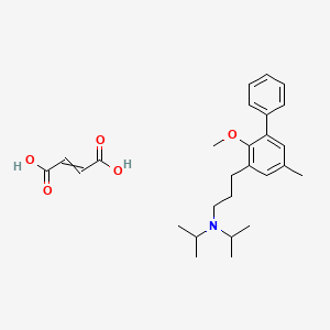 but-2-enedioic acid;3-(2-methoxy-5-methyl-3-phenylphenyl)-N,N-di(propan-2-yl)propan-1-amine