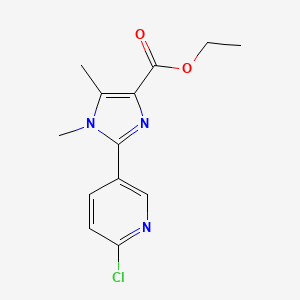 ethyl 2-(6-chloropyridin-3-yl)-1,5-dimethyl-1H-imidazole-4-carboxylate