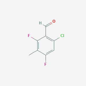 6-Chloro-2,4-difluoro-3-methylbenzaldehyde