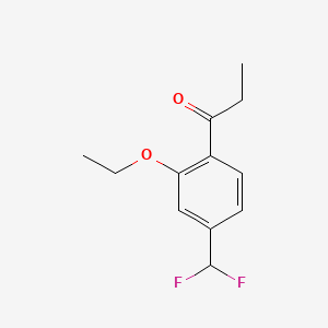 1-(4-(Difluoromethyl)-2-ethoxyphenyl)propan-1-one