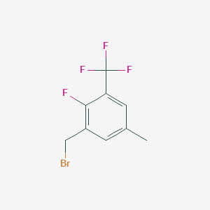 molecular formula C9H7BrF4 B1406384 2-Fluoro-5-methyl-3-(trifluoromethyl)benzyl bromide CAS No. 1706438-74-5