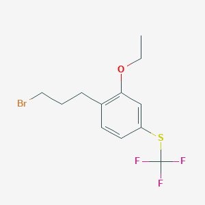 1-(3-Bromopropyl)-2-ethoxy-4-(trifluoromethylthio)benzene