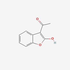 molecular formula C10H8O3 B14063857 2(3H)-Benzofuranone, 3-(1-hydroxyethylidene)- CAS No. 101012-55-9