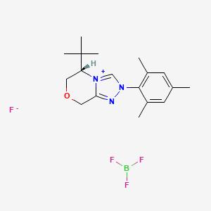 (5S)-5-(1,1-Dimethylethyl)-5,6-dihydro-2-(2,4,6-trimethylphenyl)-8h-1,2,4-triazole[3,4-c][1,4]zinium tetrafluoroborate