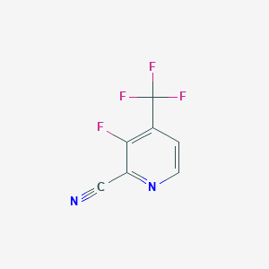 molecular formula C7H2F4N2 B1406388 3-Fluoro-4-(trifluoromethyl)picolinonitrile CAS No. 1706436-98-7