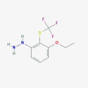 1-(3-Ethoxy-2-(trifluoromethylthio)phenyl)hydrazine