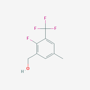 molecular formula C9H8F4O B1406390 2-Fluoro-5-methyl-3-(trifluoromethyl)benzyl alcohol CAS No. 1706457-94-4