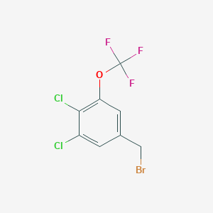 molecular formula C8H4BrCl2F3O B1406391 3,4-Dichloro-5-(trifluoromethoxy)benzyl bromide CAS No. 1706435-11-1