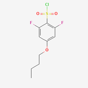 molecular formula C10H11ClF2O3S B1406393 4-丁氧基-2,6-二氟苯磺酰氯 CAS No. 1706431-01-7